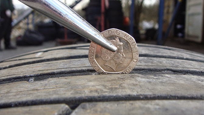 car tyre - legal depth